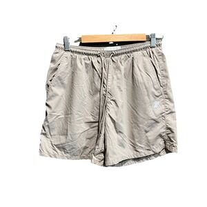 Kith Beige Twill Collins Men's Activewear Swim Shorts Size Medium